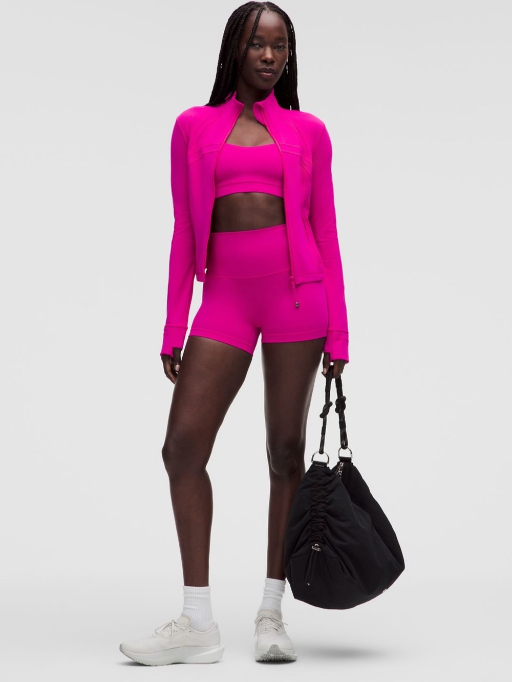 Lululemon Define Cropped Jacket Pink Flare Size 2 Sz 2 - Picture 2 of 6